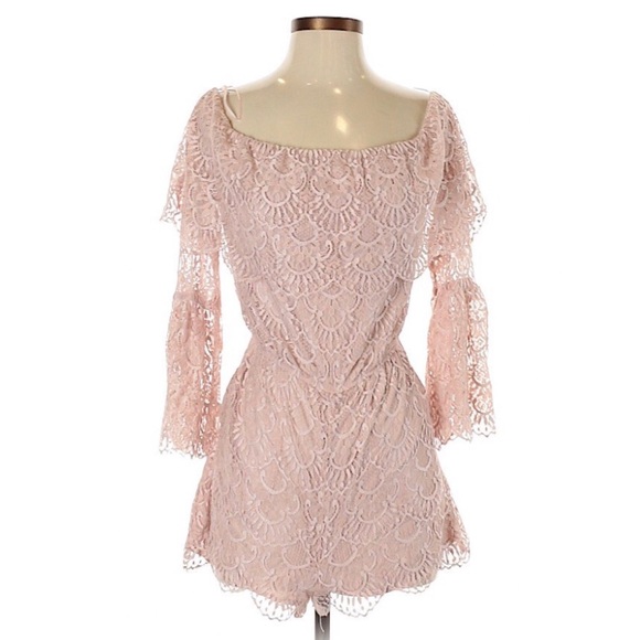 Lulus BB Dakota Kennedy OTS Romper - Picture 4 of 4